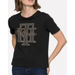 Dámské černé triko Tommy Hilfiger - Velikost S, Barva Černá 23118 WW0WW32655