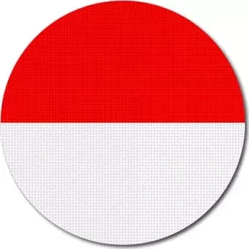 Vlajka Pelisport Indonéská vlajka kulatá ø 45 mm