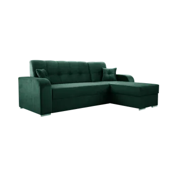 Sedací souprava IDZ Rohová sedačka ORINOCO, 243 cm Roh pohovky: Pravý roh, Barva látky: MONOLITH 37 (Smaragdově zelená)