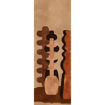 Tapeta Masureel Vliesová fototapeta na zeď, vázy, hnědá, DGPOT1011-300, Terra, Masureel, velikost 1,06 x 3 m