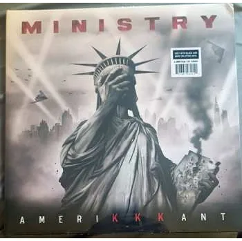 Zahraniční hudba LP Ministry: Amerikkkant CLR | LTD 2023 Coloured Gray With Black & White Splatter Vinyl Limited Edition