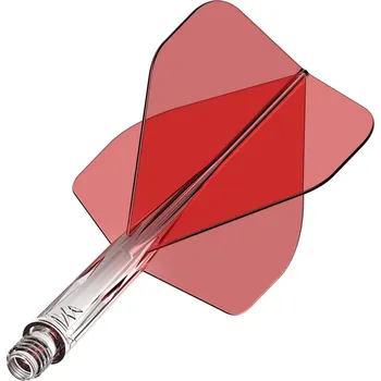 Šipka Mission Force 90 průhledné červené, standardní No2 letky a krátké násadky