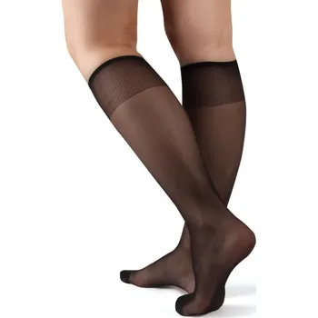 Dámské ponožky EVONA a.s. Dámské podkolenky PRIMANA 999 černé 2 pack - PRIMANA 999 25-27