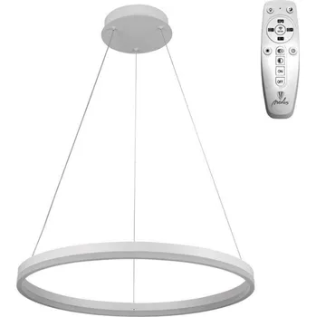 TopLux FINO-W-60 bílý 42W 60cm CCT+DIM stmívatelný závěsný stropní lustr s dálkovým ovladačem J4308/W