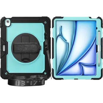 Pouzdro na tablet VSECHNONAMOBIL 81759 SOLID 360 Odolný obal pro Apple iPad Air 13 2025 / Air 13 2024 světle modrý