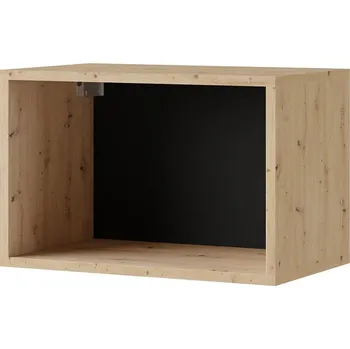 police CALABRINI c | závěsná police | 50 cm | dub artisan/černá