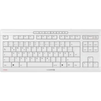 CHERRY JK-8600DE-0 kabelový klávesnice německá, QWERTZ bílá