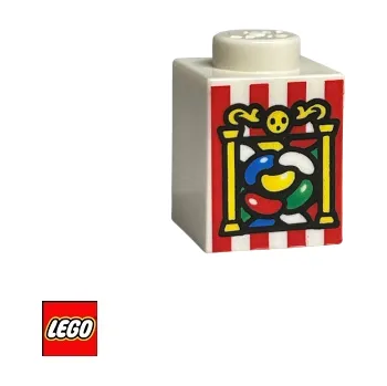 Stavebnice LEGO LEGO® Potištěné dílky LEGO Bertie Bott's Beans 1x1 Harry Potter, Potištěná Kostka 3005pb051