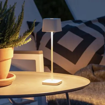 Venkovní osvětlení Konstsmide LED stolní lampa Capri-Mini venkovní, bílá - délka kabelu 150 cm 1 x 2,2 W LED - Doprava zdarma