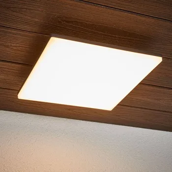 Lampička Lucande Stropní svítidlo LED Henni, IP65, senzor, 30x30 cm, antracitová barva tmavě šedá, bílá LED 15 W celkem - Doprava zdarma