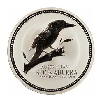 10 uncí stříbrná mince Austrálie Kookaburra 2003
