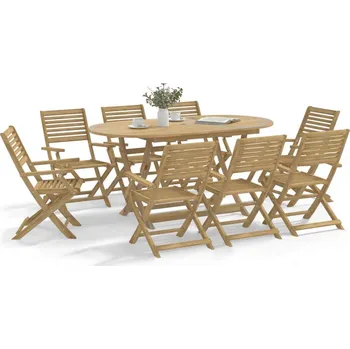 Petrashop Skládací zahradní židle 6 ks 54,5x61,5x86,5 cm masivní akácie Hnědá3214226