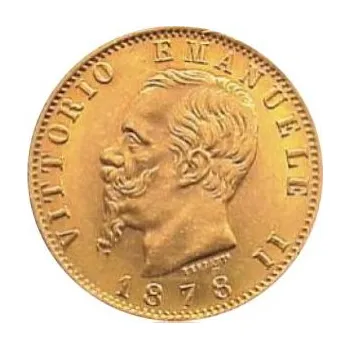 20 Lire Italien zlatá mince Emanuele