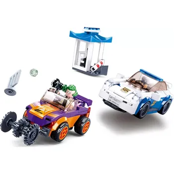 Stavebnice Sluban Sluban B0825 Policejní honička s natahovacím autem