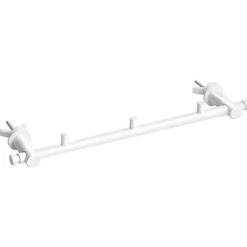 Radiátor Držák ručníků na otopné těleso s věšáčky. 355 × 40 × 90 mm - Bílá (KDBE134504225) HOPA