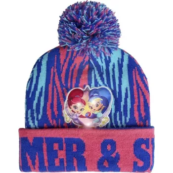 Čepice CERDÁ Dětská zimní světélkující čepice SHIMMER & SHINE, 2200002569