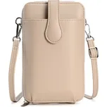 Kabelka na mobil City Chic s popruhem béžová