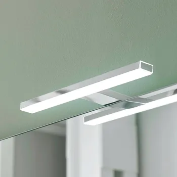 Lampička Ebir Zrcadlové světlo Esther 2 LED, chrom, 28 cm - Délka připojovacího kabelu 35 cm; nástěnný držák - výška 2,8 cm, šířka 3,9 cm LED 6 W celkem - Doprava zdarma