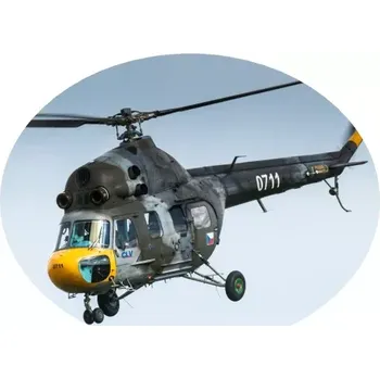 Nášivka Nažehlovačka s letadlem Czech - Air Force Mil Mi-2 (digitální nažehlovačka )