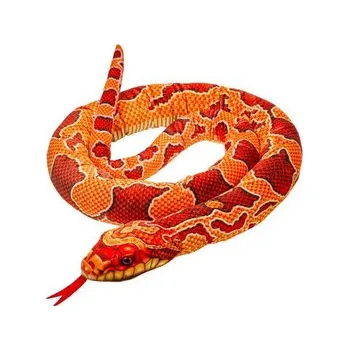 plyšák Maskotka Wąż czerwono-pomarańczowy 180cm