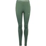 Dámské legíny KARI TRAA VILDE TRAINING M Tmavě zelená, Béžová
