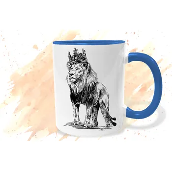 Hrnek - Český lev Barva: Modrá