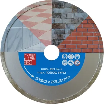 Řezný kotouč LEVIOR Kotouč diamantový DIAMANT 150x2.2x22.2mm plný 21015