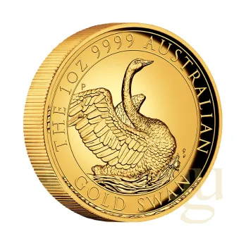 1 unce zlatá mince Austrálie Schwan 2020 - High Relief - leštěná deska
