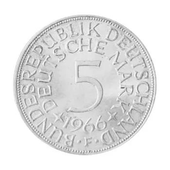 5 DM pamětní mince BRD 625er stříbrný (1966-1979)
