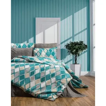 Povlečení Bavlněné povlečení Koso tyrkys