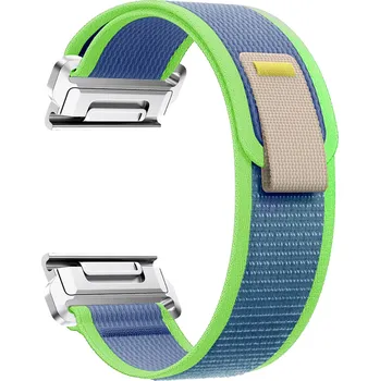 Řemínek na hodinky Nylonový řemínek se stahovacím poutkem 26mm Barevná varianta: Modro-Zelený