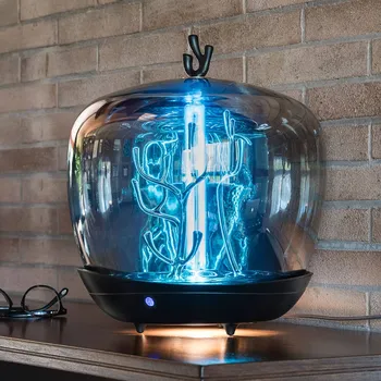 Lampička Slamp PurityCapsule LED stolní lampa, UV-C, černá černá, stříbrná 1 x 5 W G9 LED + 1 x 11 W 2G7 UV-C - Doprava zdarma