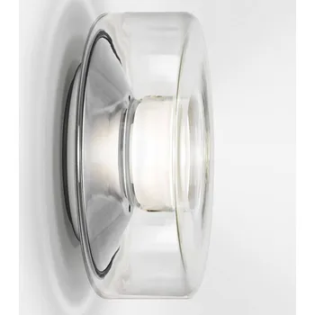 Lampička Serien Lighting serien.lighting Curling Wall M 2.700K Triac čirý čirý, hliníkový lesklý LED 20 W celkem - Doprava zdarma