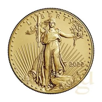 1 unce zlatá mince americký orel 2022