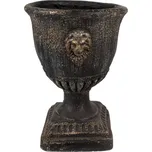 Černý obal na květináč se zlatým odřením Bart-jan – 31x41 cm + doprava zdarma