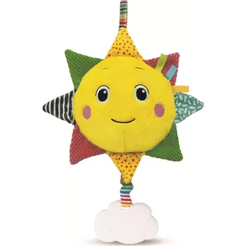 plyšák Plyšové sluníčko s Brahmsovou ukolébavkou CLEMENTONI BABY