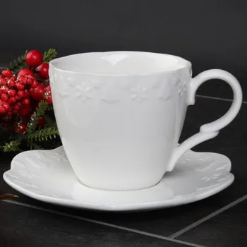 Holst Sváteční porcelánový hrnek na kávu s podšálkem 0,20 l "Ceremony"