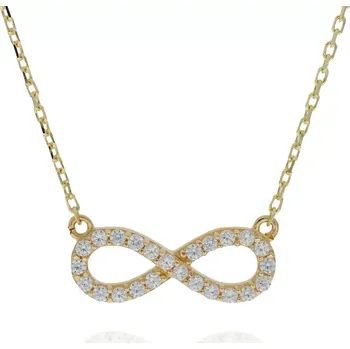 Náhrdelník Dámský náhrdelník zlaté nekonečno