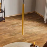 Euluna Závěsná lampa Laser, jednoplamenná, mosaz, stínidlo 49 cm - Stříška - Ø 5,5 cm, výška 7,6 cm mosaz, černá 1 x 10 W LED - Doprava zdarma