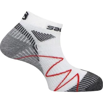 Ponožky Salomon Swift White / Black / Dynamic Red 356006