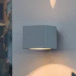 Konstsmide Modena Square venkovní nástěnné, hranaté šedé - Ø upevnění na stěnu 7 cm šedá, čirá 1 x 25 W - Doprava zdarma