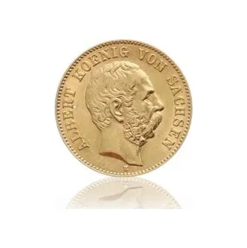 20 Mark zlatá mince Albert König von Sachsen