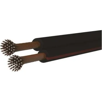 Stavebniny Dvojlinka ECO 2x0,75mm, černo/rudá, 100m