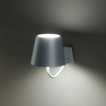 Venkovní osvětlení Zafferano Poldina Akumulátorové nastěnné světlo, háček, bílá 1 x 2,2 W LED - Doprava zdarma