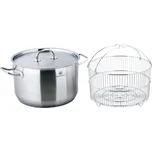 CS KOCHSYSTEME Hrnec s poklicí a fritovacím košem nerez 10 l / 28 x 18 cm PRO-X CS-044022