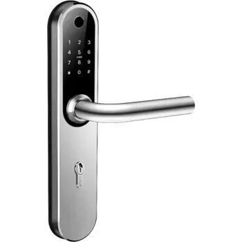 Dveřní kování Elektronické kování SMART TTLock široké - rozteč 92mm, stříbrná povrchová úprava, pro levé i pravé dveře