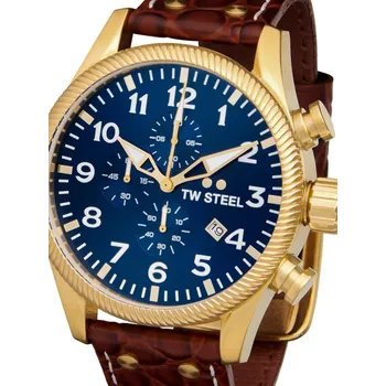 Hodinky TW-Steel VS114 Volante Chronograph Mens Watch 48mm 10ATM