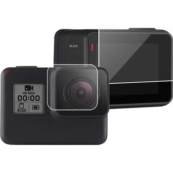 PrimeGuard Ochranné tvrzené sklo pro GoPro Hero 6 Transparentní 2ks v sadě