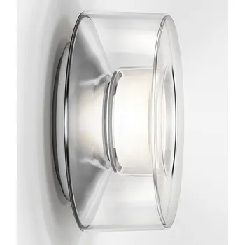 Lampička Serien Lighting serien.lighting Curling Wall M 2.700K Triac akrylátový čirý, hliníkový lesklý LED 20 W celkem - Doprava zdarma