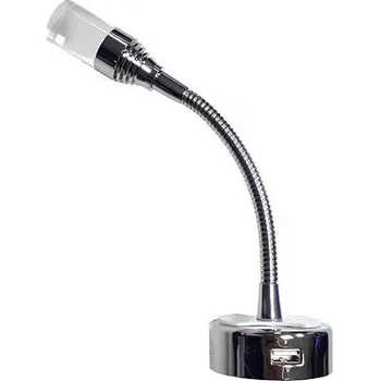 Příslušenství ke karavanu Čtecí LED lampička Dimatec Flexi 2 s USB portem
